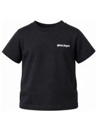 T-shirt per bambino Palm Angels Kids nera con stampa logo F6PAJBTH017 110 PALM ANGELS KIDS 