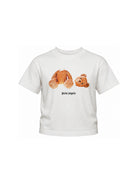 T-shirt per bambini Palm Angels Kids bianca con stampa grafica F6PAJBTH061 412 PALM ANGELS KIDS 