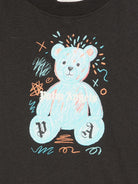 T-shirt per bambini Palm Angels Kids nera con stampa orsetto sul davanti F6PAJBTH103 110 PALM ANGELS KIDS 