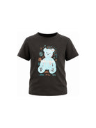 T-shirt per bambini Palm Angels Kids nera con stampa orsetto sul davanti F6PAJBTH103 110 PALM ANGELS KIDS 
