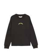 T-shirt per bambino Palm Angels Kids nera con stampa logo sul davanti F6PAJBTH141 110 PALM ANGELS KIDS 