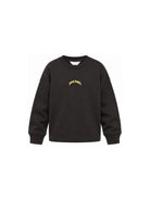 Felpa per bambino Palm Angels Kids nera con stampa logo sul davanti F6PAJBTH141 110 PALM ANGELS KIDS 