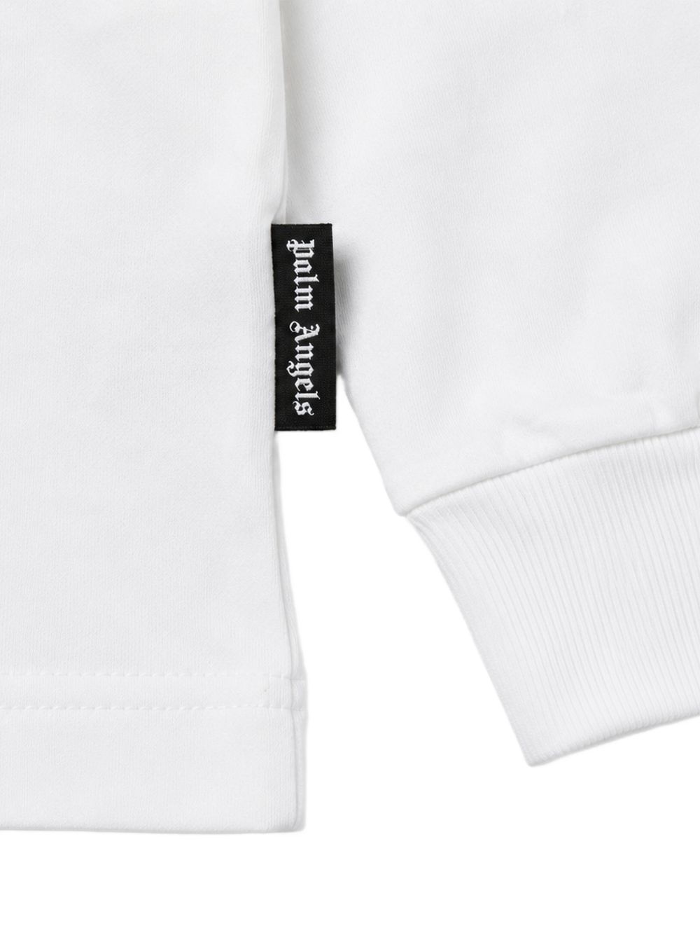 Felpa per bambino Palm Angels Kids bianca con logo sul davanti F6PAJBTH141 412 PALM ANGELS KIDS 