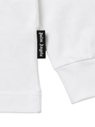 Felpa per bambino Palm Angels Kids bianca con logo sul davanti F6PAJBTH141 412 PALM ANGELS KIDS 