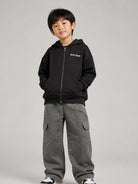 Felpa per bambino Palm Angels Kids nera con stampa logo sul retro F6PAJBZH015 110 PALM ANGELS KIDS 