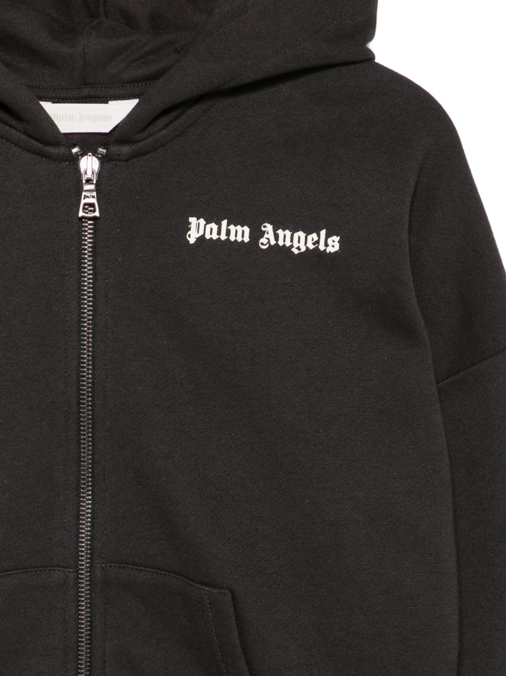 Felpa per bambino Palm Angels Kids nera con stampa logo sul retro F6PAJBZH015 110 PALM ANGELS KIDS 