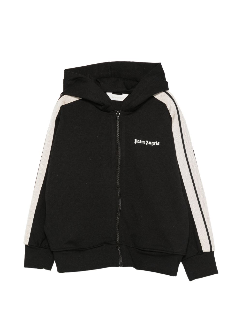 Felpa per bambino Palm Angels Kids nera con bande laterali F6PAJBZH019 110 PALM ANGELS KIDS 