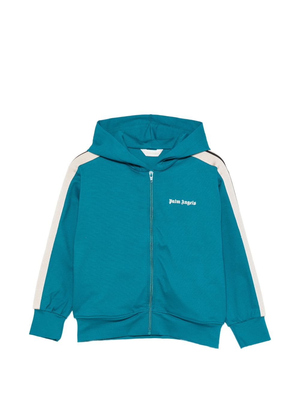 Felpa per bambino Palm Angels Kids verde con bande laterali F6PAJBZH019 1527 PALM ANGELS KIDS 