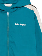 Felpa per bambino Palm Angels Kids verde con bande laterali F6PAJBZH019 1527 PALM ANGELS KIDS 
