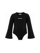 Body per bambina Palm Angels Kids nero con stampa logo sul davanti F6PAJGBY042 110 PALM ANGELS KIDS 