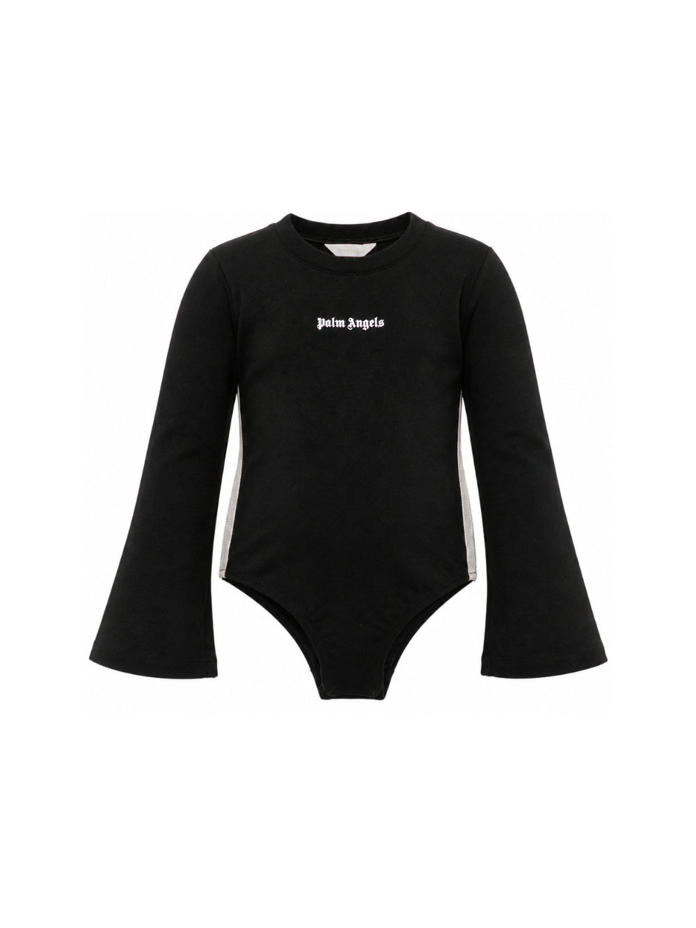 Body per bambina Palm Angels Kids nero con stampa logo sul davanti F6PAJGBY042 110 PALM ANGELS KIDS 