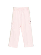 Cargo con stampa per bambina Palm Angels Kids rosa con logo laterale F6PAJGFP040 042 PALM ANGELS KIDS 