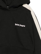 Felpa per bambina Palm Angels Kids nera con stampa logo sul davanti F6PAJGHS039 110 PALM ANGELS KIDS 