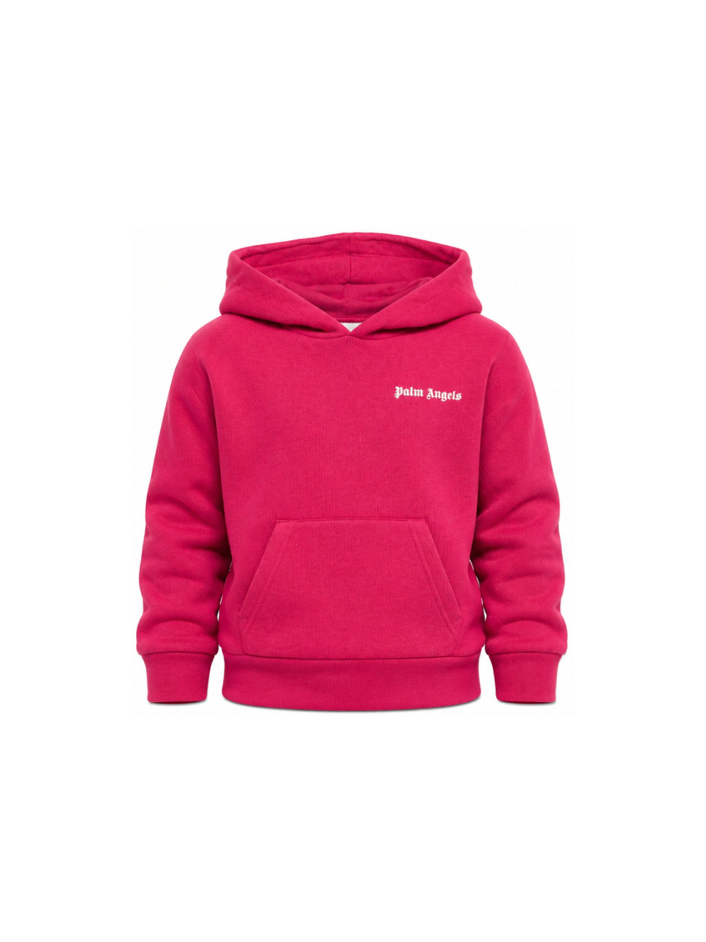 Felpa per bambina Palm Angels Kids fucsia con stampa logo sul davanti F6PAJGHS063 402 PALM ANGELS KIDS 