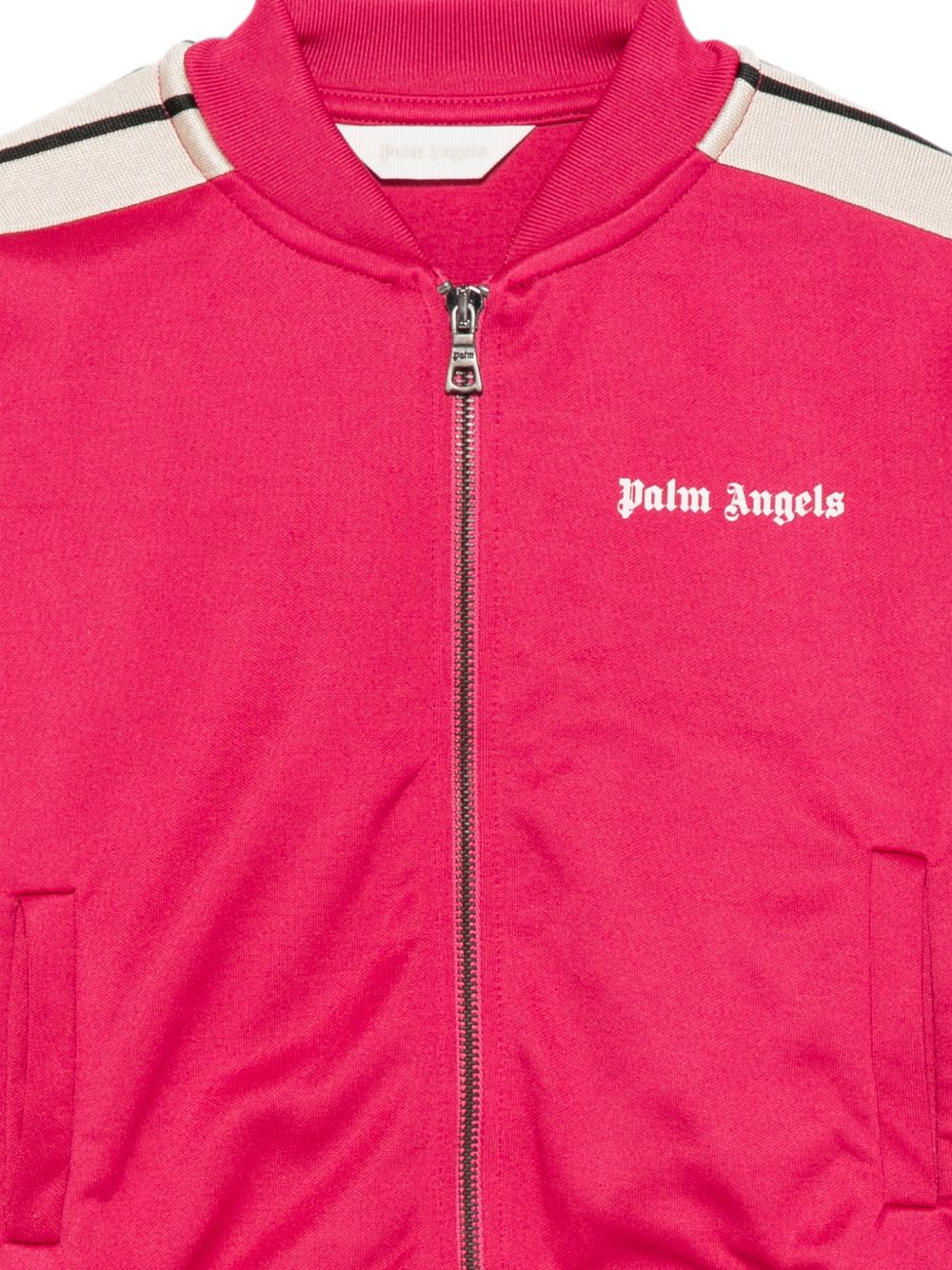 Giacca con logo per bambina Palm Angels Kids fucsia a maniche lunghe F6PAJGJK047 402 PALM ANGELS KIDS 