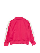 Giacca con logo per bambina Palm Angels Kids fucsia a maniche lunghe F6PAJGJK047 402 PALM ANGELS KIDS 