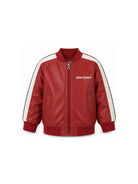 Giubbino per bambino Palm Angels Kids rosso con logo sul davanti F6PAJGJK164 402 PALM ANGELS KIDS 