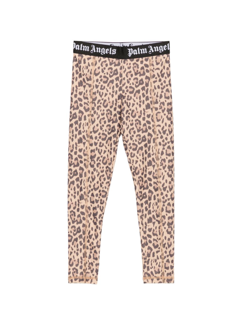 Leggings per bambina Palm Angels Kids beige con fantasia animalier F6PAJGLG126 220 PALM ANGELS KIDS 