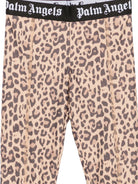 Leggings per bambina Palm Angels Kids beige con fantasia animalier F6PAJGLG126 220 PALM ANGELS KIDS 