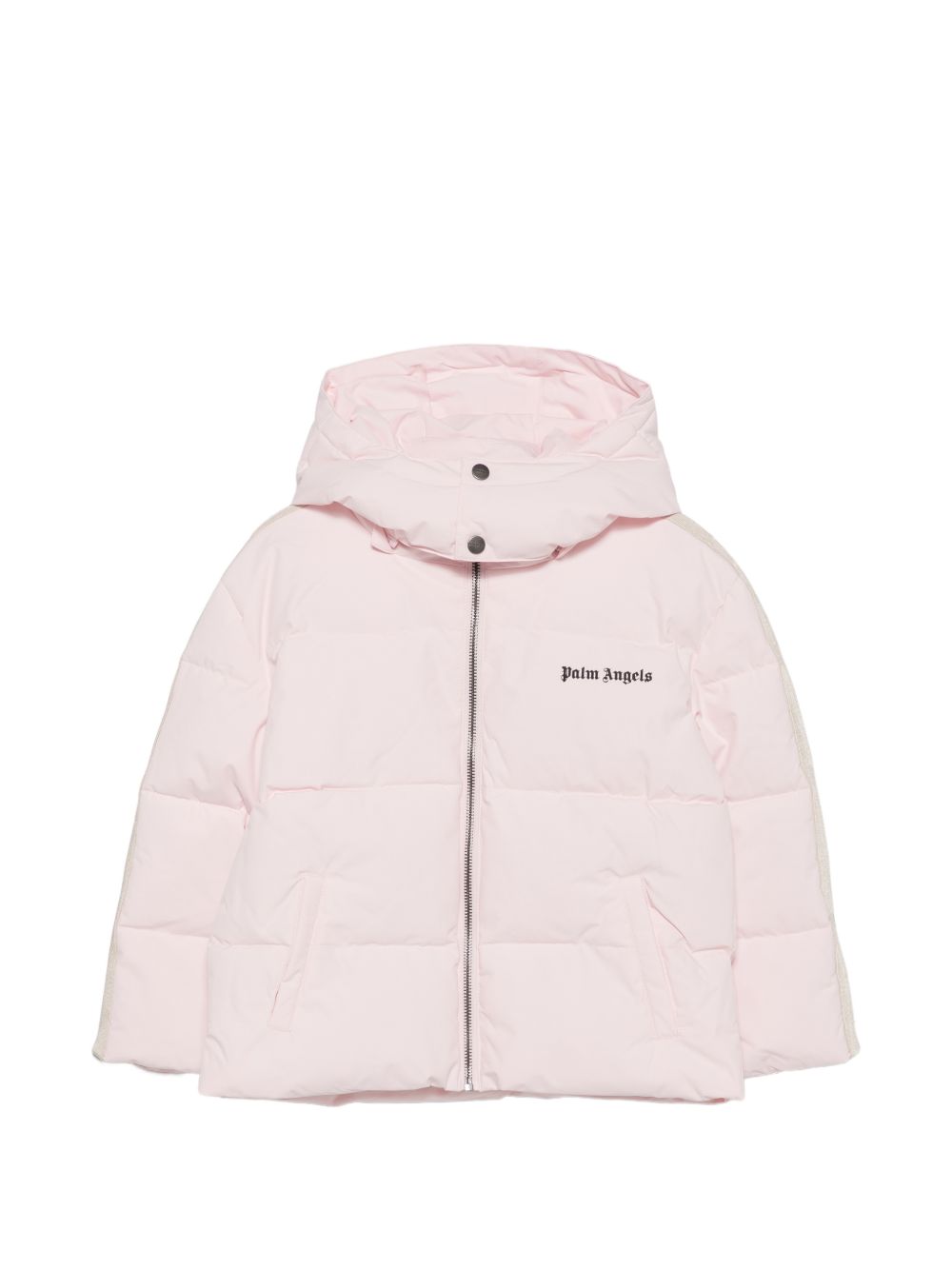 Piumino con logo per bambina Palm Angels Kids rosa con cappuccio F6PAJGPF008 042 PALM ANGELS KIDS 