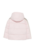 Piumino con logo per bambina Palm Angels Kids rosa con cappuccio F6PAJGPF008 042 PALM ANGELS KIDS 