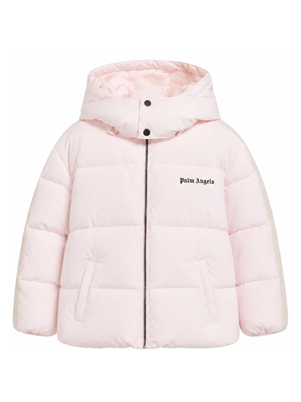 Piumino con logo per bambina Palm Angels Kids rosa con cappuccio F6PAJGPF008 042 PALM ANGELS KIDS 
