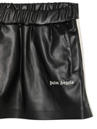 Gonna per bambina Palm Angels Kids nera con logo ricamato F6PAJGSK167 110 PALM ANGELS KIDS 