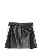Gonna per bambina Palm Angels Kids nera con logo ricamato F6PAJGSK167 110 PALM ANGELS KIDS 