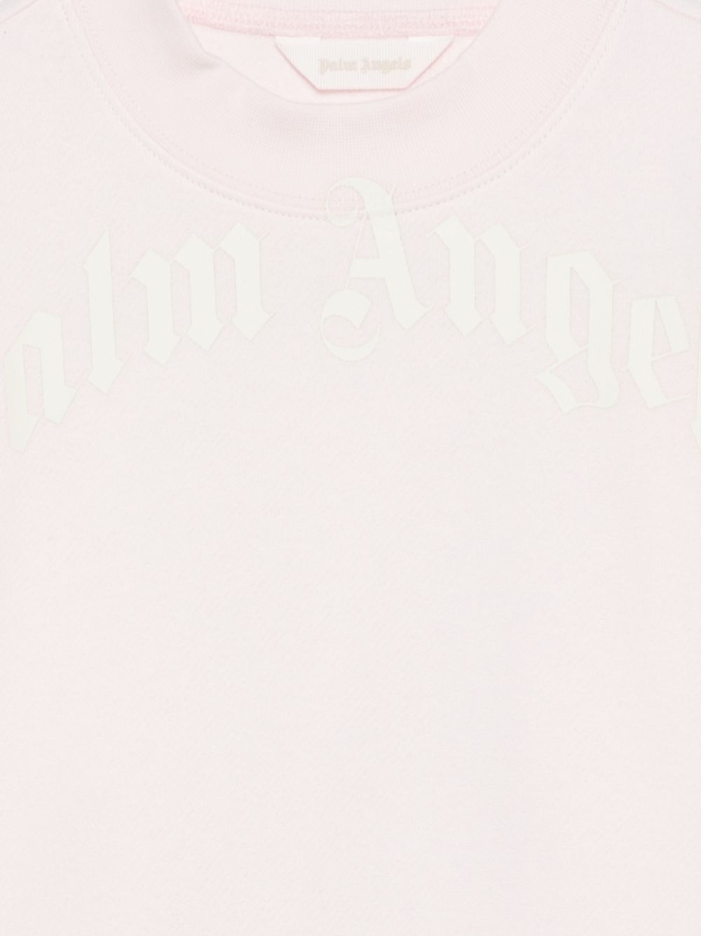 Felpa per bambina Palm Angels Kids rosa con logo sul davanti F6PAJGSW033 042 PALM ANGELS KIDS 