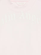 Felpa per bambina Palm Angels Kids rosa con logo sul davanti F6PAJGSW033 042 PALM ANGELS KIDS 