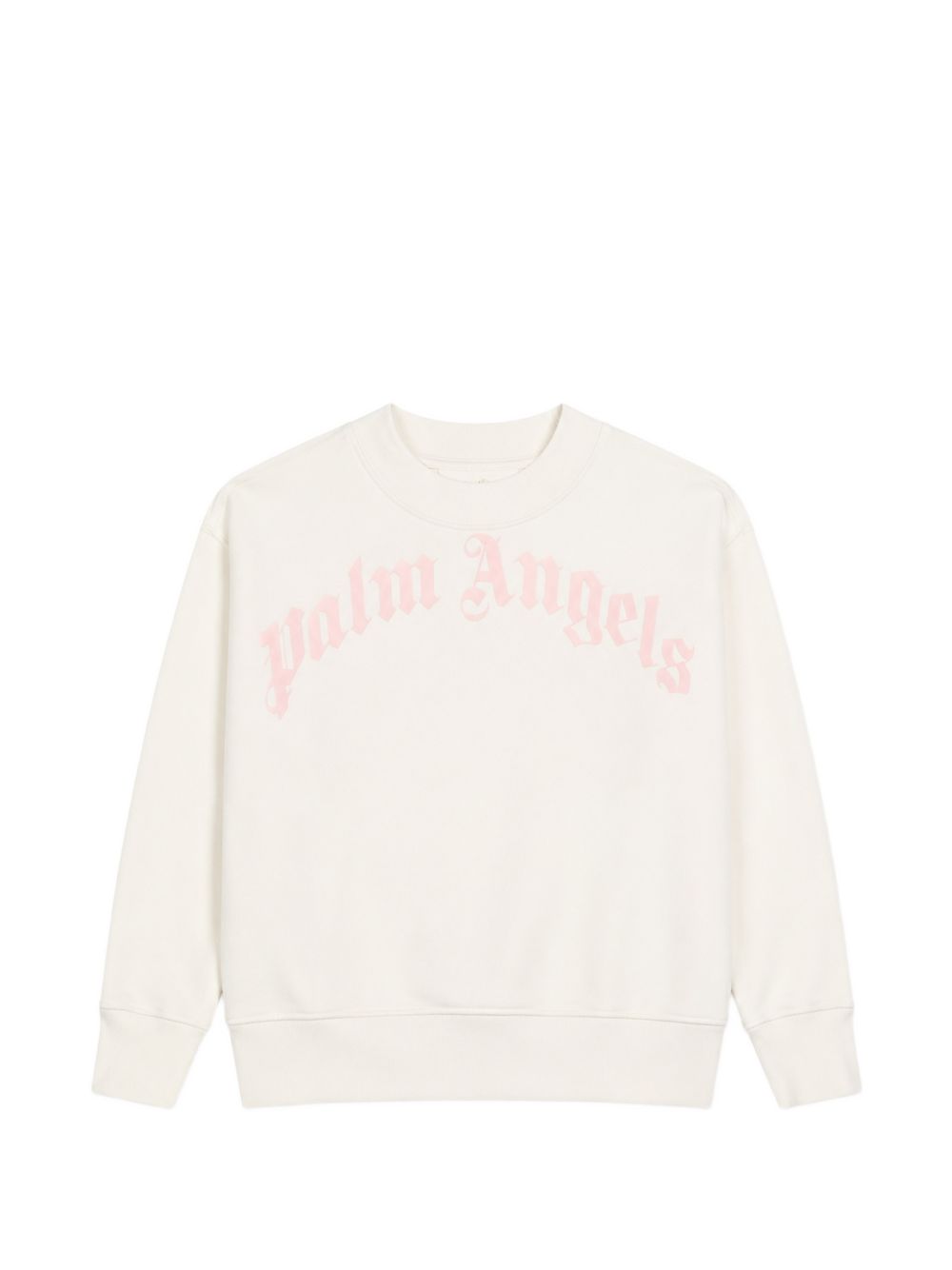 Felpa per bambina Palm Angels Kids rosa con logo sul davanti F6PAJGSW033 412 PALM ANGELS KIDS 