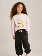 Felpa per bambina Palm Angels Kids rosa con stampa grafica F6PAJGSW080 042 PALM ANGELS KIDS 