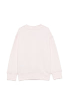 Felpa per bambina Palm Angels Kids rosa con stampa grafica F6PAJGSW080 042 PALM ANGELS KIDS 
