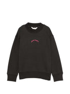 Felpa per bambina Palm Angels Kids grigia con logo sul davanti F6PAJGSW143 110 PALM ANGELS KIDS 