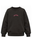 Felpa per bambina Palm Angels Kids grigia con logo sul davanti F6PAJGSW143 110 PALM ANGELS KIDS 