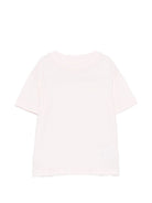 T-shirt per bambina Palm Angels Kids rosa con dettaglio logo F6PAJGTH034 042 PALM ANGELS KIDS 