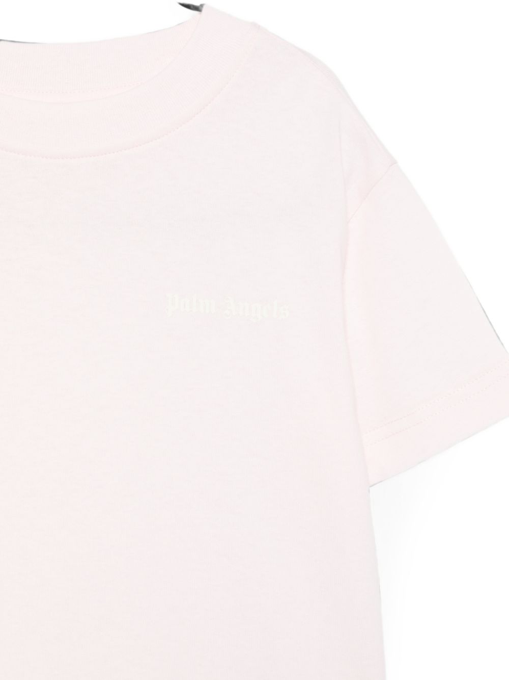 T-shirt per bambina Palm Angels Kids rosa con dettaglio logo F6PAJGTH034 042 PALM ANGELS KIDS 