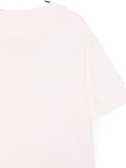 T-shirt per bambina Palm Angels Kids rosa con dettaglio logo F6PAJGTH034 042 PALM ANGELS KIDS 