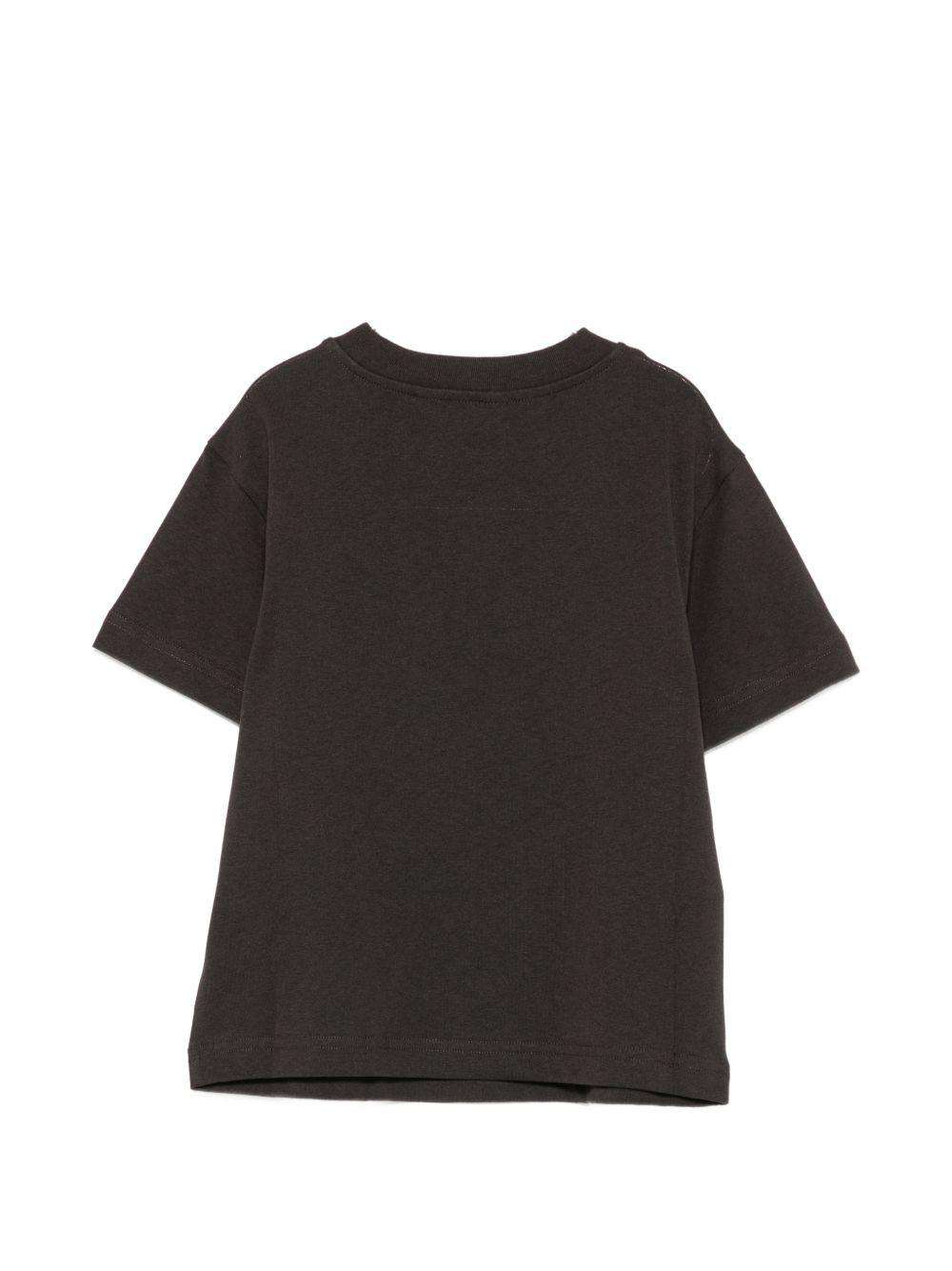 T-shirt per bambina Palm Angels Kids nera con dettaglio logo F6PAJGTH034 110 PALM ANGELS KIDS 