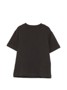 T-shirt per bambina Palm Angels Kids nera con dettaglio logo F6PAJGTH034 110 PALM ANGELS KIDS 