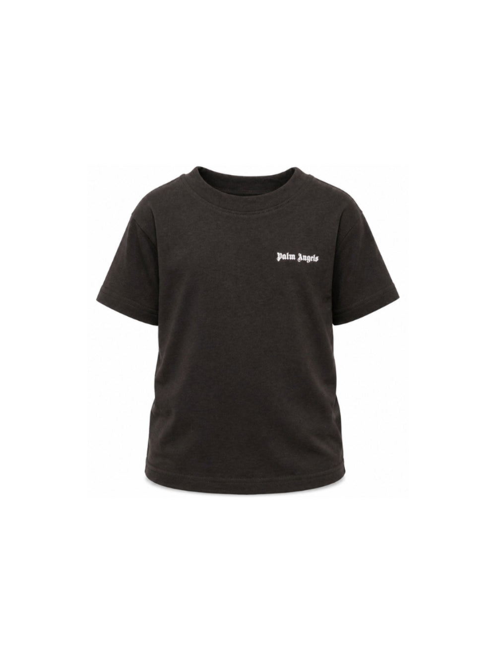 T-shirt per bambina Palm Angels Kids nera con dettaglio logo F6PAJGTH034 110 PALM ANGELS KIDS 