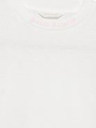 T-shirt per bambina Palm Angels Kids bianca con stampa logo F6PAJGTH064 412 PALM ANGELS KIDS 