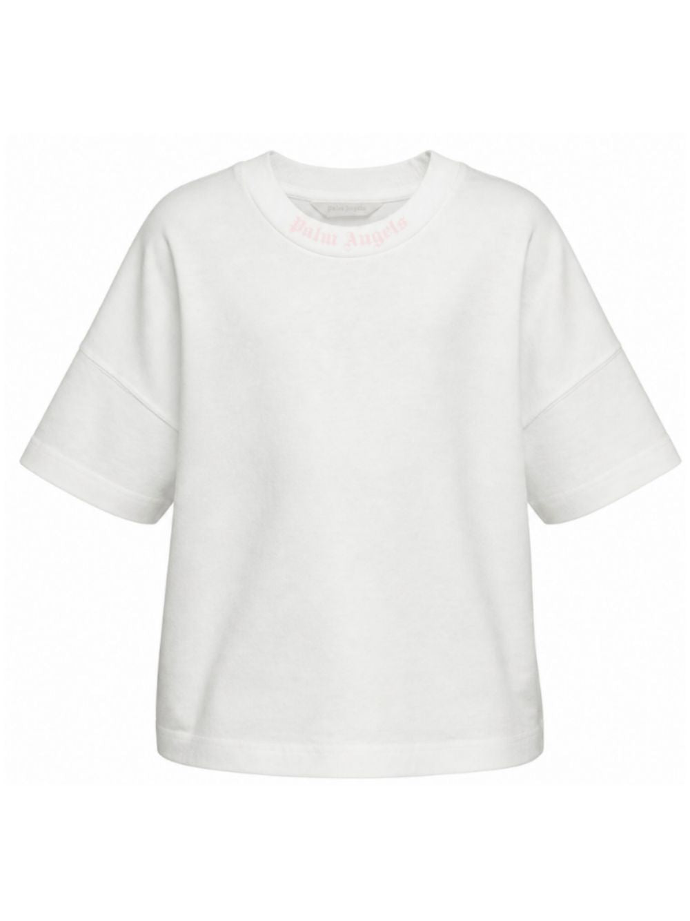 T-shirt per bambina Palm Angels Kids bianca con stampa logo F6PAJGTH064 412 PALM ANGELS KIDS 