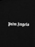 Felpa per bambina Palm Angels Kids nera con bande laterali F6PAJGZH037 110 PALM ANGELS KIDS 