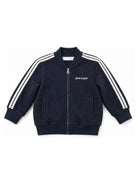 Felpa per neonato Palm Angels Kids blu con logo stampato sul davanti F6PANBJK211 126 PALM ANGELS KIDS 