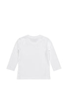 T-shirt a maniche lunghe per neonato Palm Angels Kids bianca con logo F6PANBTH179 412 PALM ANGELS KIDS 