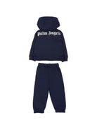 Tuta sportiva per neonato Palm Angels Kids blu con logo F6PANBTP180 1528 PALM ANGELS KIDS 
