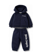 Tuta sportiva per neonato Palm Angels Kids blu con logo F6PANBTP180 1528 PALM ANGELS KIDS 