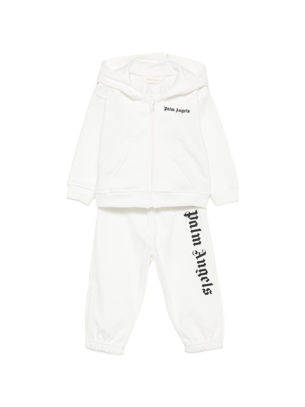Tuta sportiva per neonato Palm Angels Kids bianca con logo F6PANBTP180 412 PALM ANGELS KIDS 