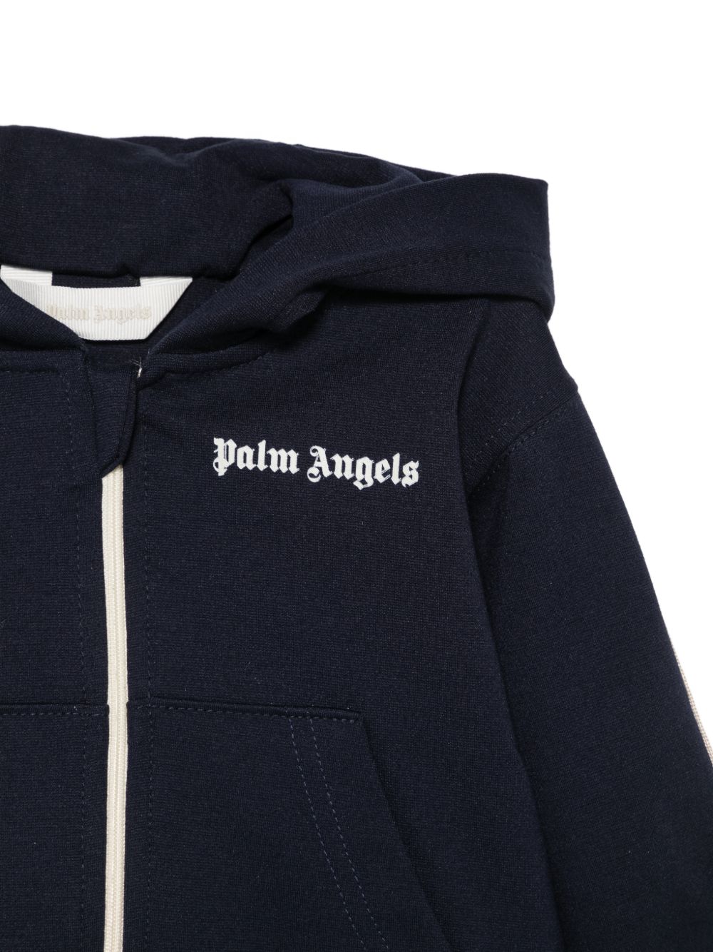 Completo sportivo per neonato Palm Angels Kids blu con cappuccio F6PANBTP202 1528 PALM ANGELS KIDS 